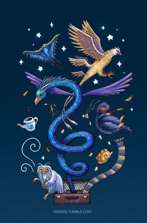 animaux fantastiques!!! Fantastic Beasts Creatures, Fantasic Beasts, Imprimibles Harry Potter, Beast Wallpaper, Buku Harry Potter, Beast Creature, Theme Harry Potter, Fantastic Beast, Harry Potter Drawings