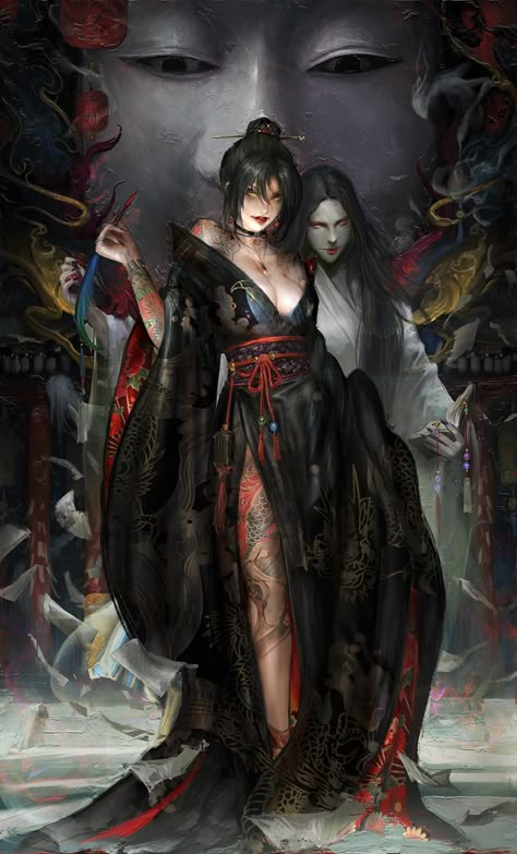 Guerriero Samurai, Dreams And Nightmares, 다크 판타지, Arte Fantasy, 판타지 아트, Aragon, Fantasy Artwork, Horror Art, Dark Fantasy Art