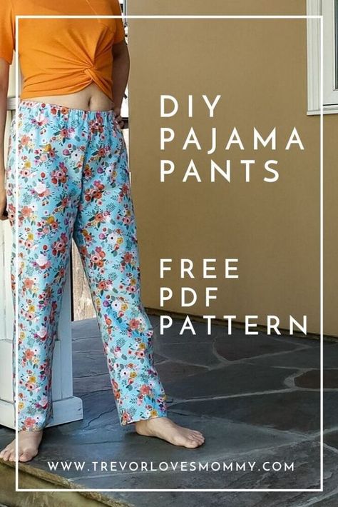 Pajama Pants Pattern Free, Pajama Pants Pattern, Pants Pattern Free, Pijamas Women, Women's Sewing Pattern, Pajama Pattern, Sewing Pants, Womens Pajama, Free Pdf Sewing Patterns