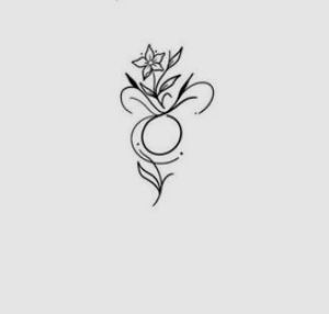 Tattoo Ideas For Taurus For Women, Taurus Symbol Tattoo For Women, Taurus Bull Tattoos For Women, Taurus Flower Tattoo, Simple Taurus Tattoo, Taurus Flower, Taurus Symbol Tattoo, Aster Flower Tattoos, Taurus Bull Tattoos