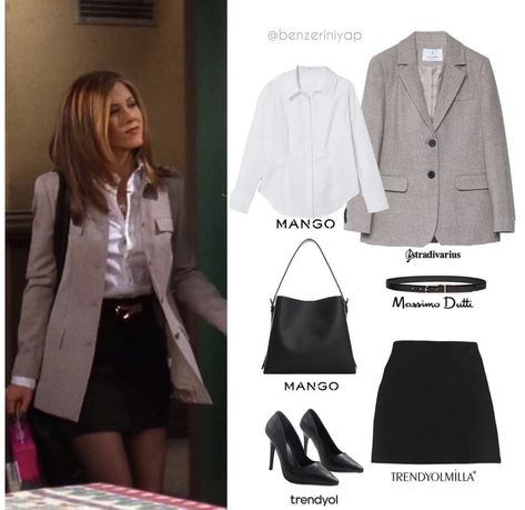 Professional Dress Code Women, Bombshell Outfit Casual, Formal Lawyer Outfit, Women’s Blazer Outfit With Skirt, Work Outfits Skirt Professional, Office Outfits With Skirts, 90s Work Fashion, Rachel Green Corporate Outfits, Blair Walford Outfit