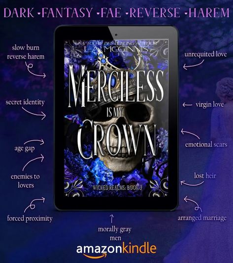 •.¸(*•.¸ (•.¸ ❤️‍🔥⚔️❤️‍🔥 ¸.•´)¸.•´)¸.•´)¸.•´ New steamy romantasy coming your way! • • • • Merciless Is My Crown• • • • ¸.•´ (¸.•´(¸.•´ ❤️‍🔥⚔️❤️‍🔥 `•.¸)*•.)•.¸)`•.¸. If you’re looking for dark fantasy RH romance with a twisty plot, evolved characters and tons of spice, Merciless Is My Crown delivers! This is book three in the Wicked Realms series, and this bad boy is a fast burn roller coaster ride with all the found family feels and steamy scenes you’re craving in a reverse harem! “I would ... Found Family, Roller Coaster Ride, Reverse Harem, Beating Heart, April 3, Kindle Unlimited, Roller Coaster, Bad Boy, Book Lists