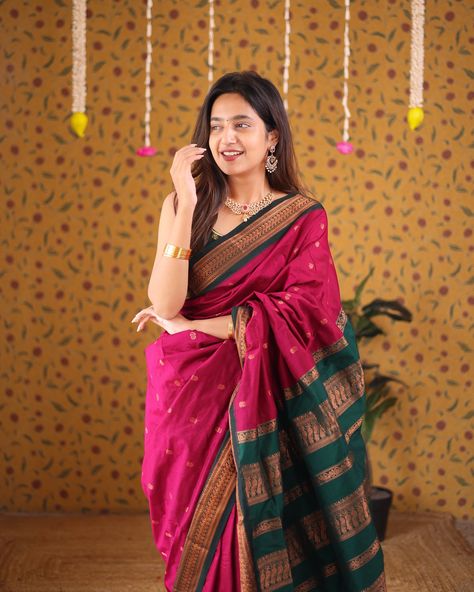 Swipe to see new colors in AAKRITI collection 🦚🐟 Comment “new” to get links in your dm 🤌🏻 #instafashion #fashion #ootd #instagram #fyp #explore Vintage Silk Saree, Saree Look Photoshoot, Tamil Saree Style, Saree Styles Traditional, Saree Look Traditional, Simple Saree Look, Maharashtra Saree, Silk Saree Look, Outfit Aesthetic Ideas