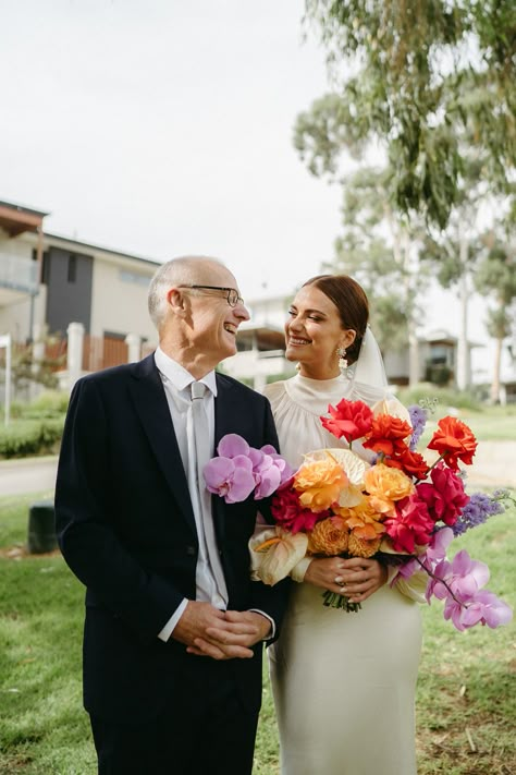 LUCY & SEAN’S PERTH WEDDING – Hello May Modern Wedding Bouquets, Watching The Sunset, Pinterest Wedding, Bright Wedding, The Beauty Of Life, Smell The Roses, Wedding Flower Inspiration, Over The River, Beauty Of Life