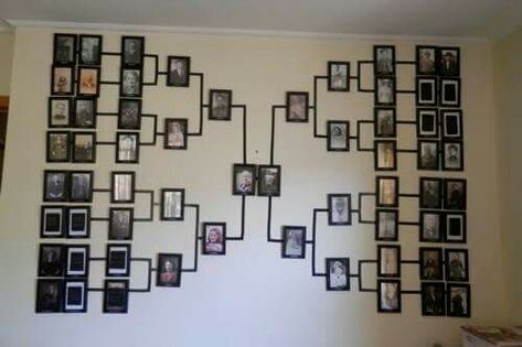 Family Tree Photo Wall, My Family Tree, Family Tree With Pictures, Family Tree Wall Art, Family Tree Designs, Family Tree Photo, Family Tree Art, Family Tree Project, Family Tree Chart