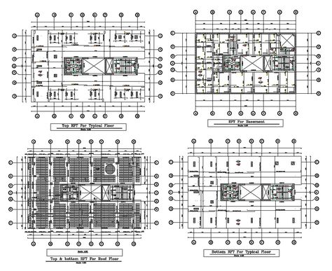 Raft Foundation Construction Plan download AutoCAD Drawing Architecture Drawing Plan Autocad, Raft Foundation, Raft Foundation Detail Drawing, Foundation Construction, Autocad Elevation Drawings, Autocad Free, 2d Plan Autocad, 2d Plan Autocad Elevation, Plan Elevation Section Of House Autocad