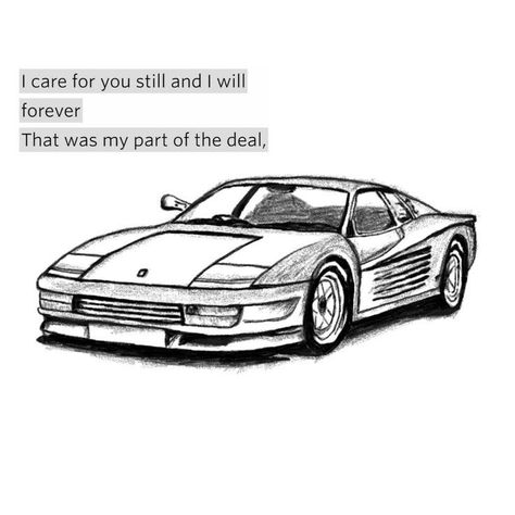 Frank Ocean Tattoo Ideas White Ferrari, Car American Traditional Tattoo, White Ferrari Drawing, White Ferrari Tattoo, Frank Ocean Car, White Ferrari Frank Ocean Tattoo, Frank Ocean Inspired Tattoos, Frank Ocean Tattoo Ideas, Ferrari Tattoo