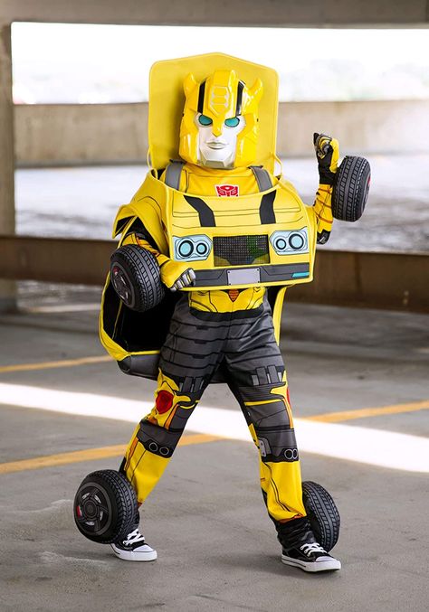 Transformers Halloween Costume, Bumblebee Transformers Birthday Party, Best Kids Halloween Costumes, Transformer Halloween Costume, Costume Template, Transformer Bumblebee, Bumblebee Costume, Transformer Costume, Seventh Birthday