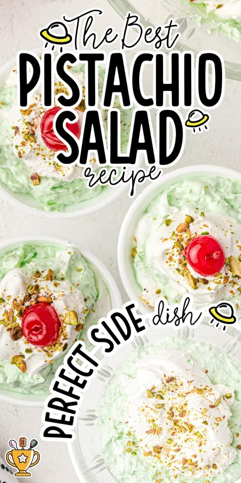 Pistachio Salad With Cream Cheese, Pistachio Fruit Salad, Pistachio Pudding Salad, Jello Salad Recipes, Pistachio Dessert Pudding, Fruit Salad With Pudding, Fluff Salad Recipes, Pistachio Dessert, Pistachio Salad