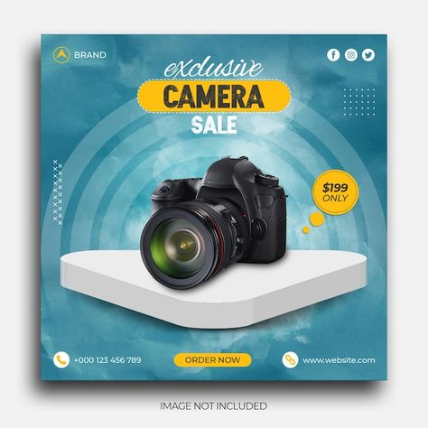 Camera sale social media post instagram ... | Premium Psd #Freepik #psd #product-social-media #instagram-product #new-post #campaign Camera Social Media Post, Product Social Media Post Design, Product Social Media Post, Poster Company, Ads Inspiration, Skin Quotes, Beauty Skin Quotes, Tech Social Media, Photography Day