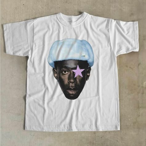 Custom Tyler The Creator x Bape Fiited T Shirt, Playful Cheap T-shirt For Streetwear, Cheap Stretch T-shirt For Streetwear, Cheap Basic T-shirt For College, Luxury White Graphic Tee, Cheap Customizable T-shirt For Streetwear, Most Popular Shirts, Cheap Baggy Tops With Letter Print, Cheap Trendy Top With Graphic Design