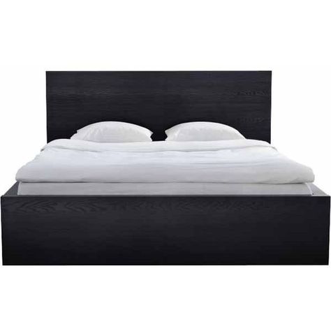 0 Ikea Black Bed, Guest Suite Ideas, Ottawa Apartment, Malm Ikea, Malm Bed Frame, Ikea Malm Bed, Ikea Black, Malm Bed, Low Bed Frame