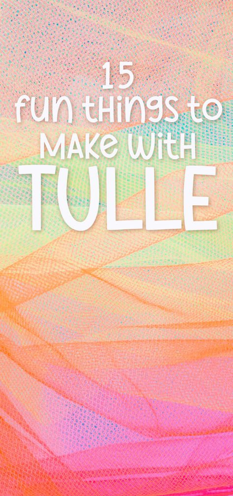 Crafts To Make With Tulle, Crafts Using Tulle Easy Diy, Tulle Ideas Crafts, Tulle Home Decor, Projects With Tule, Tulle Ribbon Crafts, Tulle Crafts Decoration, What To Do With Tulle Diy Ideas, Tule Diy Ideas