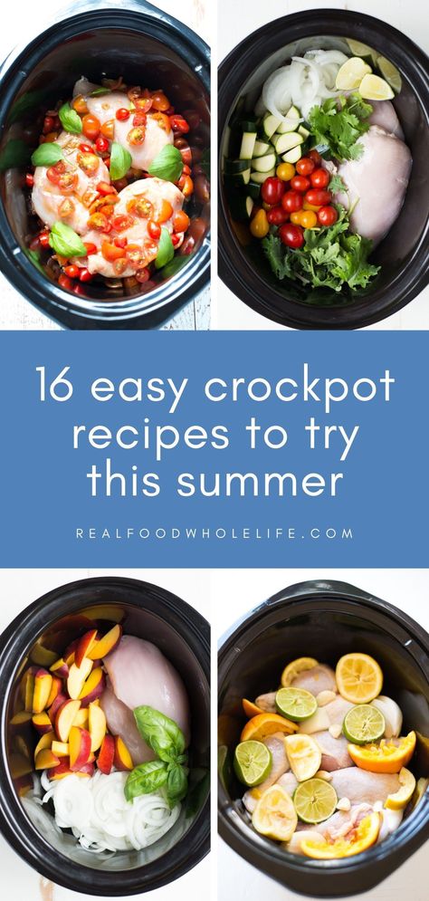 Summer Slow Cooker, Summer Slow Cooker Recipes, Peach Chicken, Healthy Easy Dinner, Sommer Mad, Vegetarian Crockpot, Easy Summer Meals, Summer Recipes Dinner, Play All Day