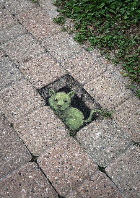 3d Sidewalk Art, 3d Chalk Street Art, David Zinn, Sidewalk Chalk Art, Sidewalk Art, Rain Art, 3d Chalk Art, Amazing Street Art, Urban Street Art