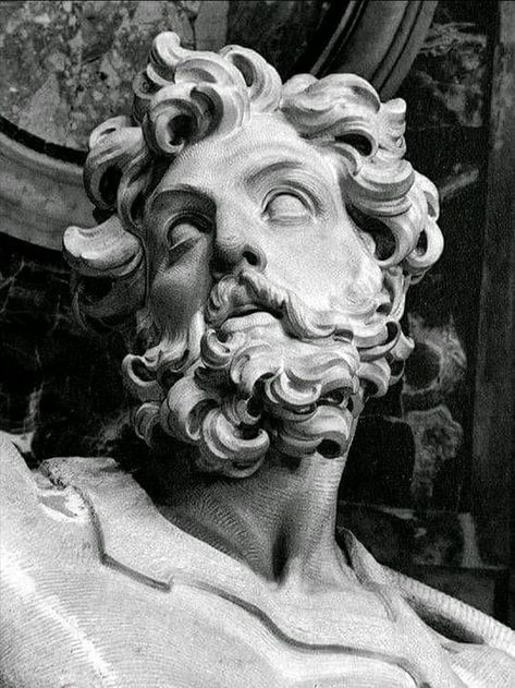 Bernini Sculpture, Greek Mythology Statue, God Zeus, Poseidon Tattoo, Gian Lorenzo Bernini, Lorenzo Bernini, Ancient Greek Sculpture, Statue Tattoo, Roman Statue