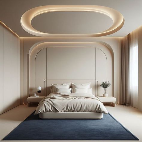 Bedroom Ideas For 4 People, Unique Bedroom Ceiling Ideas, New Ceiling Design Bedroom 2024, False Ceiling Design For Bedroom, False Ceiling Bedroom, Unique Bedroom Design, Luxury Bedroom Furniture, Bedroom Interior Design Luxury, Modern Luxury Bedroom