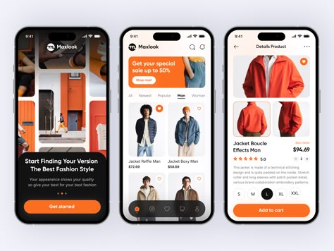 Mobile App Branding, Clothing App Design, Ecommerce App Design Mobile Ui, Shop App Design, Ecommerce App Design, E Commerce App, Interactive Web Design, Dribbble Design, E-commerce App