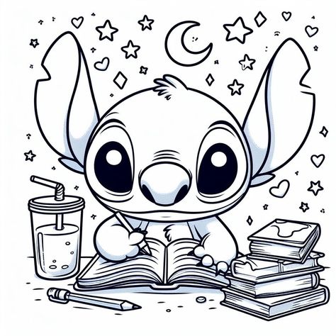 Stitch Cricut Design, Stiches Dessin, Maya Drawing, Stitch Coloring, Lilo En Stitch, Stitch Coloring Pages, Superhero Coloring, Photo Stitch, Stitch Drawing