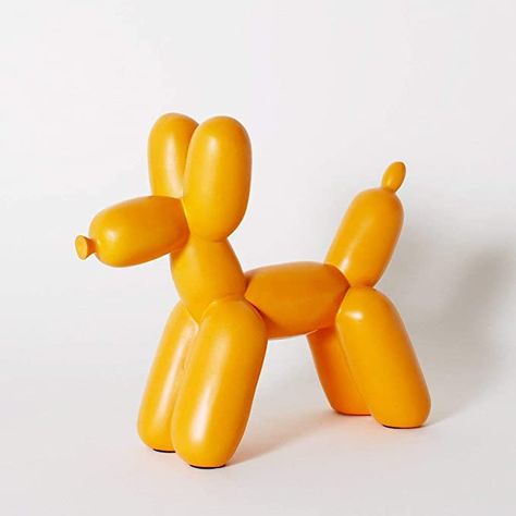 Shelf Decorations, Balloon Dog Sculpture, Dog Statues, Dog Bookends, Boy Rooms, Home Decor Sculptures, Ceramic Dog, Jeff Koons, Dog Sculpture