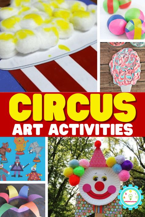 20+ Exciting and Creative Circus Art Activities for Curious Kids Circus Activity Preschool, Preschool Carnival Crafts, Circus For Preschoolers, Preschool Circus Crafts, Circus Theme Crafts Preschool, Circus Theme For Preschool, Carnival Crafts Preschool, Carnival Themed Arts And Crafts, Carnival Themed Crafts