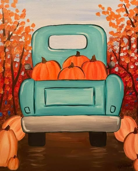 Pumpkin Canvas Painting, Halloween Canvas Paintings, Fall Canvas Art, Halloween Canvas Art, Dibujos Toy Story, Fall Paintings, Fall Drawings, Fall Canvas Painting, Pumpkin Canvas