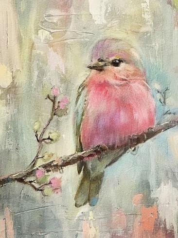 Soft Pastel Bird Drawing, Large Pastel Painting, Pastel Colored Paintings, Bird Painting Abstract, Pink Bird Painting, Impressionist Paintings Animals, Pastel Nature Art, Easy Soft Pastel Art, Art Inspiration Oil Pastel