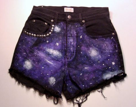 festival shorts Galaxy Shorts, Festival Shorts, High Waist Shorts, Black Denim Shorts, High Waisted Shorts, Casual Shorts, Ballet Skirt, Denim Shorts, High Waist