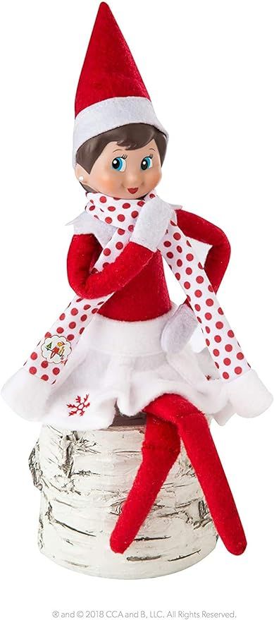 The Elf on the Shelf: A Christmas Tradition Girl Scout Elf (Blue Eyed) with Claus Couture Collection Snowflake Skirt & Scarf Outfit Elf On The Shelf Girl, Elf On The Shelf Names, Elf On The Shelf Easy, Elf Skirt, Elf On The Shelf Printables, Skirt Scarf, Flag Printable, Elf Props, Girl Elf