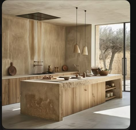 Van Duysen Kitchen, Big Kitchen Window Over Sink, Vincent Van Duysen Kitchen, Vincent Van Duysen Interiors, Mediterranean Minimalist Interior, Industrial Kitchen Design, Kitchen With Island, Vincent Van Duysen, Cosy Kitchen