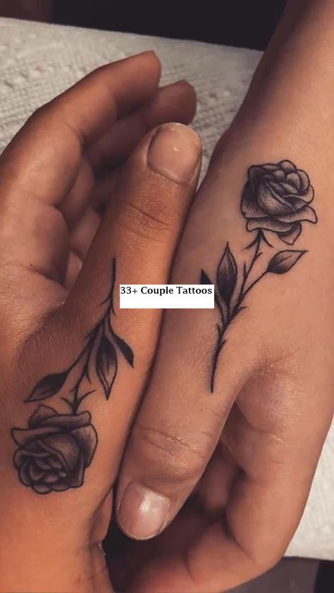 Boyfriend Girlfriend Tattoos, Girlfriend Tattoos, Married Couple Tattoos, Wife Tattoo, Tattoo For Boyfriend, Different Drawing Styles, Couples Tattoo, Small Couple Tattoos, Cute Couple Tattoos