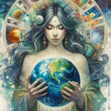 Facebook Gaia Goddess Art Greek Mythology, Gaea Greek Mythology Art, Gaea Greek Mythology, Gaia Goddess Aesthetic, Gaia Greek Mythology, Gaia Aesthetic, Gaia Greek Goddess, Mother Nature Goddess, Gaia Goddess