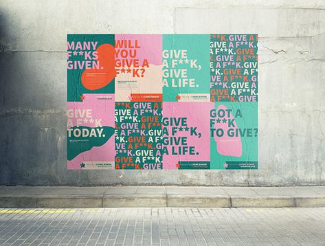 Typography Campaign, Back To School Campaign, Typography Projects, Healthcare Inspiration, Social Awareness Campaign, Charity Branding, Brand Awareness Campaign, Campaign Branding, Healthcare Ads