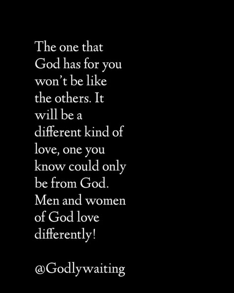 Godly waiting on Instagram: “Men and women of God love differently. The one that God has for you will love you differently. I just want you all to know that I’m praying…” I Just Want You To Know, God Will Send You The Right Man, I'm Praying For You, Praying For Future Husband, Don't Forget To Pray, Waiting Season, The Graceful Chapter, Godly Love, Written Quotes