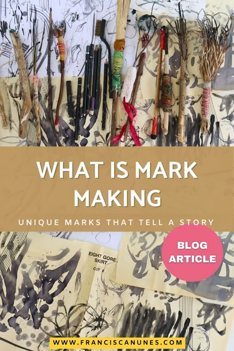 Mark Making Techniques Ideas, Mark Making Tools Ideas, Mark Making Techniques, Mark Making Ideas, Journal Tools, Mixed Media Nature, Mark Making Tools, Art Mark Making, Painting Journal