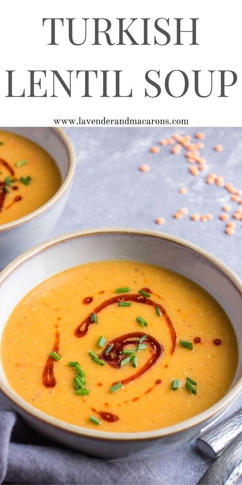 Soups For Ramadan, Traditional Turkish Recipes, Ramadan Soup Recipes, Middle Eastern Soup Recipes, Vegan Turkish Recipes, Authentic Turkish Recipes, Turkish Lentil Soup, Soup Accompaniments, Ramadan Soup