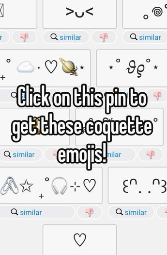 Discover the cutest emojis to use on your social media posts, text messages, and more. These emojis will make your friends and followers#fontinspiration #copyandpastefonts #typographylove #designresources #fontobsessed Emojis Name, Emoji Website, Coquette Emojis, Cool Text Symbols, Cute Bios, Cute Text Symbols, Cute Website, Pretty Fonts, Text Symbols