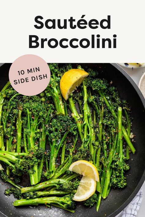 Broccolini Sauteed, How To Cook Broccolini, Roasted Kohlrabi, Cottage Cheese Pasta, Broccolini Recipe, 3 Course Meals, Low Sugar Recipes, Dessert Salads, Bird Food