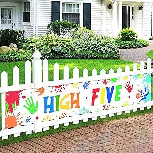 Hi Five Birthday Party Ideas, High Five Birthday Party, Hi Five Birthday, Parties Themes, Hi Five, Fifth Birthday, 5th Birthday Party, Yard Sign, High Five