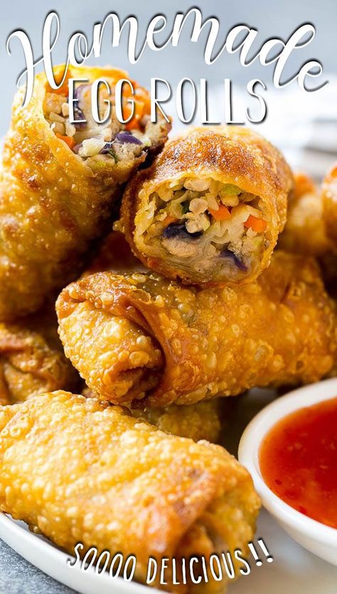 Egg Roll Filling Recipes Ground Beef, Vegetable Eggroll, Vegetable Egg Rolls Recipe, Eggs Rolls, Pork Egg Roll Recipes, Eggroll Recipe, Veggie Egg Rolls, Vegetable Egg Rolls, Lumpia Recipe