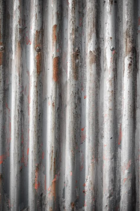 Urban Texture, Iron Texture, Industrial Texture, Game Textures, Metal Siding, Material Board, Digital Texture, Texture Inspiration, Tin Walls