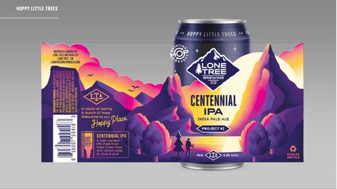 Beer Graphic Design, Craft Beer Design, Craft Beer Packaging, Beer Packaging Design, Beer Label Design, Drinks Packaging Design, Label Art, Branding Design Packaging, Lone Tree