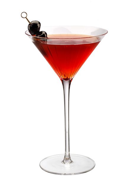 Sweet Martini, Red Martini, Sweet Cocktail, Sweet Image, Red Drinks, Manhattan Cocktail, Sweet Vermouth, Dessert Illustration, Cherry Cocktail