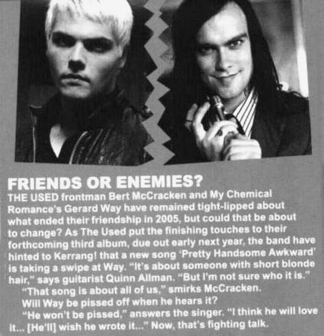 Bert And Gerard, Rats In Love, Emo Jokes, Bert Mccracken, Lyn Z, Fame Game, Bob Bryar, Emo Boyfriend, Old Garage