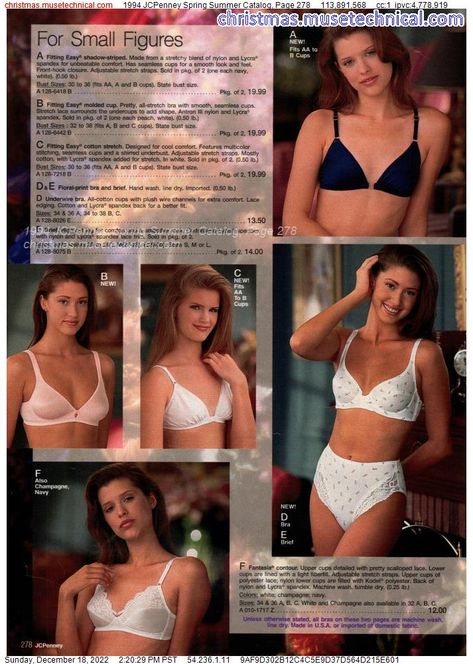 90s Lingerie, Lingerie Catalog, 80s And 90s Fashion, 1990s Fashion, Vintage Lingerie, Bras And Panties, Stretch Lace, 90s Fashion, Spring Summer