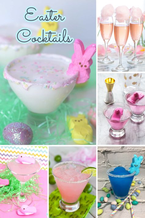 Easter Margarita, Easter Cocktails Recipes, Easter Cocktails Drinks, Fun Easter Drinks, Easter Alcoholic Drinks, Easter Brunch Drinks, Adult Easter Party, Easter Cocktail Recipes, Easter Drinks