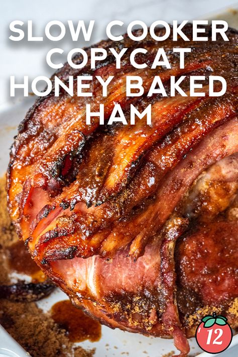 Copycat Honey Baked Ham, Ham Recipes Crockpot, Slow Cooker Ham Recipes, Ham Recipes Baked, Honey Glazed Ham, Honey Baked, Slow Cooker Ham, Crockpot Ham, Honey Baked Ham