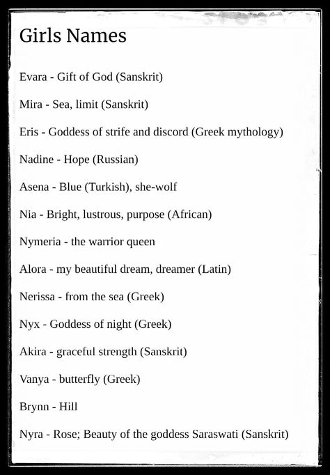 Female Sorceress Names, Mythical Names And Meanings, Fantasy World Names With Meaning, Character Names And Meanings, Ancient Female Names, Female Names That Mean Warrior, Ancient Egyptian Names Female, Female Name With Meaning, Strong Names For Women