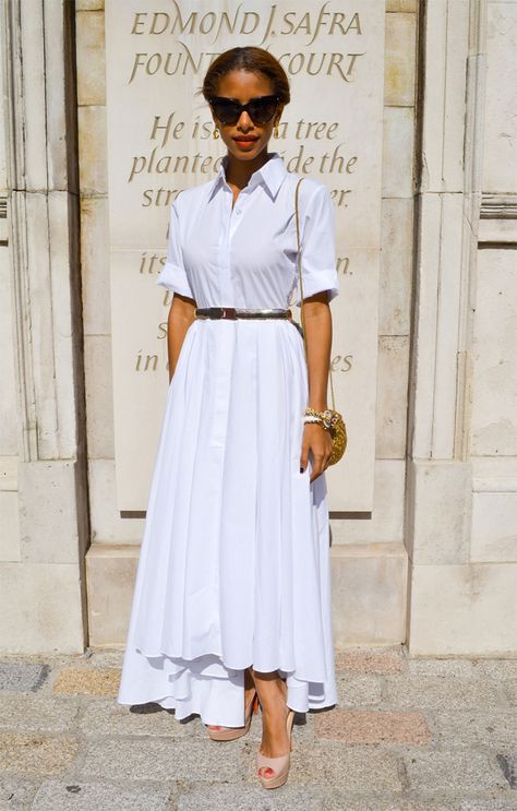 Dress Paris, London Fashion Weeks, Gorgeous Outfits, Outfits Classy, Clothing Stores, White Shirt Dress, Classic Outfits, New Classic, Shirtdress