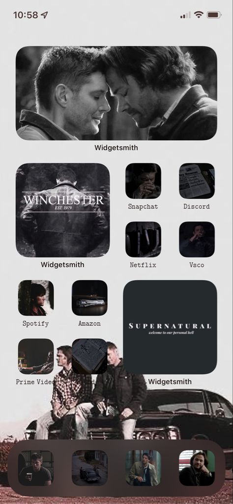 Supernatural Widget Ideas, Supernatural Home Screen, Writing Humor, Ios 15, App Layout, Homescreen Ideas, Homescreen Layout, Home Screen, Supernatural